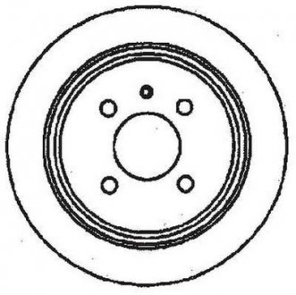 Тормозной диск задняя левая/правая (с винтами) BMW 3 (E21), 3 (E30), Z1 1.6-2.7 01.78-06.94 Jurid 561132JC (фото 1)