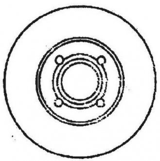 Тормозной диск передняя левая/правая (без болтов) AUDI 100 C1, 100 C2, 100 C3, 80 B3, 90 B3 1.6-2.1 11.68-10.91 Jurid 561238JC (фото 1)