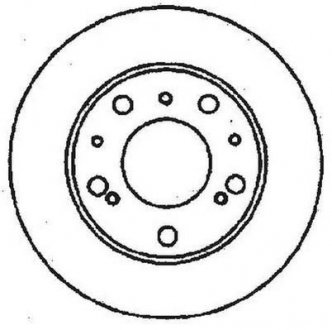 Гальмівний диск передня ліва/права (з гвинтами) MULTICAR M25; ALFA ROMEO AR 6; CITROEN C25; FIAT DUCATO, TALENTO; PEUGEOT J5 1.8-2.5D 09.81-05.94 Jurid 561321JC