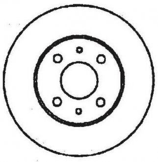 Тормозной диск задняя левая/правая (с винтами) ALFA ROMEO 164; CHRYSLER DELTA; FIAT BRAVO II, CROMA, LINEA, MULTIPLA, STILO; LANCIA DELTA III, LYBRA, THEMA 1.2-3.0 11.84- Jurid 561329JC (фото 1)