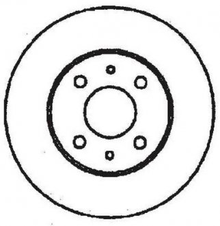 Тормозной диск задняя левая/правая (с винтами) ALFA ROMEO 147, 156, 164; FIAT LINEA, MULTIPLA, STILO; LANCIA DELTA I, LYBRA, THEMA 1.2-3.0 12.86- Jurid 561340JC (фото 1)