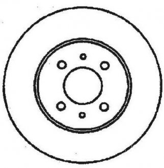 Тормозной диск передняя левая/правая (с винтами) ALFA ROMEO 145, 146, 155; FIAT 500, 500 C, BRAVA, BRAVO I, MAREA, PANDA, PUNTO, TEMPRA, TIPO; LANCIA DEDRA, DELTA II, Y, YPSILON 0.9-2.0D 10.86- Jurid 561469JC (фото 1)