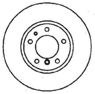 Тормозной диск передняя левая/правая (с винтами) BMW 5 (E34) 1.8-2.5D 06.87-07.96 Jurid 561476JC (фото 1)