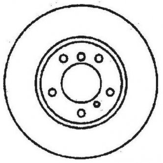 Гальмівний диск передня ліва/права (з гвинтами) BMW 5 (E34), 7 (E32) 3.0-5.0 03.85-07.96 Jurid 561479JC (фото 1)