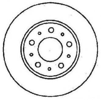 Тормозной диск передняя левая/правая (с винтами) VOLVO 740, 760, 780 2.0-2.9 08.81-12.92 Jurid 561492JC (фото 1)