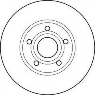 Тормозной диск передняя левая/правая (без болтов) AUDI 100 C4, A4 B5, A6 C4 1.6-2.5D 12.90-09.01 Jurid 561547JC