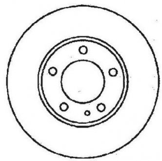 Гальмівний диск задня ліва/права (з гвинтами) BMW 3 (E36), 3 (E46) 1.6-2.5D 09.90-07.06 Jurid 561552JC
