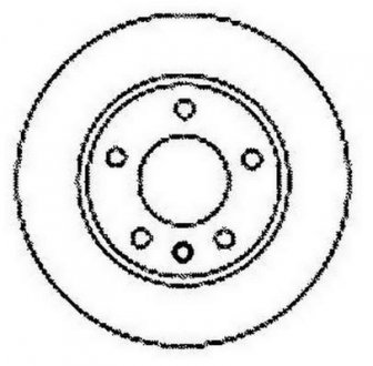 Тормозной диск передняя левая/правая (без болтов) Volkswagen TRANSPORTER IV 1.8-2.5 07.90-06.03 Jurid 561610JC