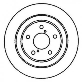 Тормозной диск передняя левая/правая (без болтов) TOYOTA GT 86 1.5-3.6 01.89- Jurid 561667JC (фото 1)
