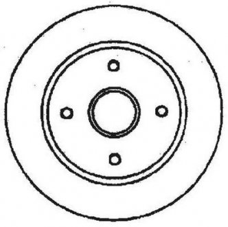 Тормозной диск передняя левая/правая (без болтов) FORD COUGAR, MONDEO I, MONDEO II, SCORPIO II 02.93-12.01 Jurid 561678JC (фото 1)