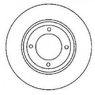 Тормозной диск передняя левая/правая (без болтов) AUDI 80 B4 1.6/1.9D/2.0 09.91-01.96 Jurid 561688JC (фото 1)
