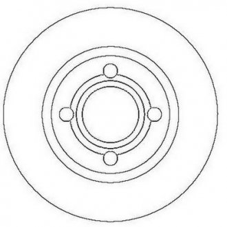 Гальмівний диск передня ліва/права (без болтів) AUDI 80 B4, CABRIOLET B4, COUPE B3 1.6-2.8 10.88-08.00 Jurid 561689JC (фото 1)