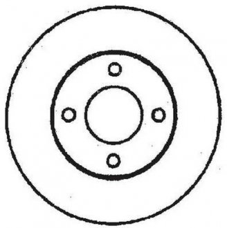 Тормозной диск передняя левая/правая (без болтов) AUDI 80 B4 1.6/1.9D/2.0 09.91-01.96 Jurid 561690JC