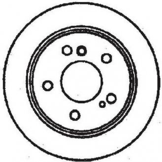 Тормозной диск передняя левая/правая (с винтами) MERCEDES C (W202) 1.8-2.8 03.93-05.00 Jurid 561698JC