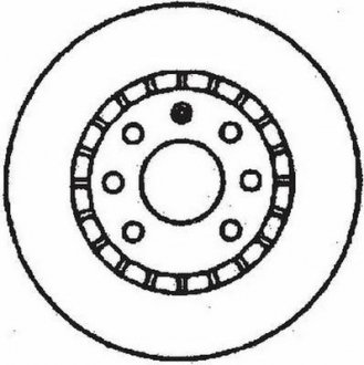 Тормозной диск передняя левая/правая (без болтов) OPEL OMEGA A, OMEGA B, SENATOR B 2.0-3.6 09.86-07.03 Jurid 561730JC
