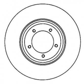 Гальмівний диск передня ліва/права (без болтів) AUDI A4 B5 1.6-1.9DH 11.94-09.01 Jurid 561979JC
