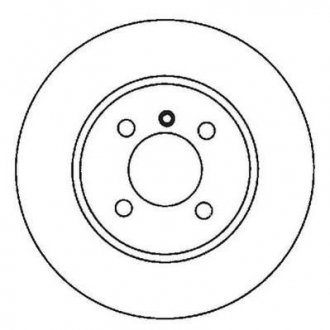 Тормозной диск передняя левая/правая (с винтами) SEAT AROSA; Volkswagen POLO, POLO III 1.0-1.9D 08.92-06.04 Jurid 561980JC (фото 1)