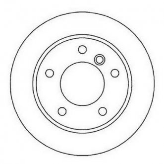 Тормозной диск задняя левая/правая (с винтами) BMW 3 (E36), 3 (E46) 1.6-2.8 01.95-12.07 Jurid 562003JC