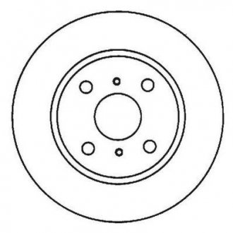 Гальмівний диск задня ліва/права (без болтів) BMW 3 (E36) 1.6-2.5 01.94-08.00 Jurid 562007JC (фото 1)