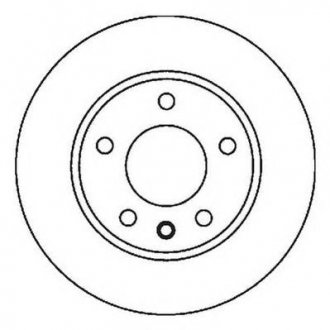 Фото автозапчасти тормозной диск передняя левая/правая (с винтами) BMW 5 (E39) 2.0-3.5 09.95-05.04 Jurid 562035JC