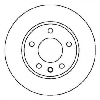 Тормозной диск задняя левая/правая (с винтами) BMW 5 (E39) 2.0-4.4 09.95-05.04 Jurid 562036JC (фото 1)