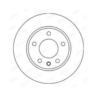 Фото автозапчасти диск тормозной передний левая/правая (с винтами) AUDI A3; SEAT LEON, TOLEDO II; SKODA OCTAVIA I; Volkswagen BORA, BORA I, GOLF IV, NEW BEETLE 1.4-2.3 09.96-12.13 Jurid 562039JC