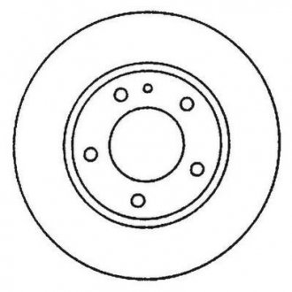 Гальмівний диск задня ліва/права (з гвинтами) MERCEDES E T-MODEL (S210), E (VF210) 2.0-4.3 06.96-03.03 Jurid 562051JC (фото 1)