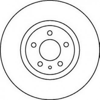 Тормозной диск передняя левая/правая (с винтами) ALFA ROMEO 147, 156 1.6-2.0 09.97-03.10 Jurid 562061JC