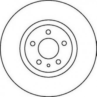 Фото автозапчастини гальмівний диск передня ліва/права (з гвинтами) ALFA ROMEO 147, 156 1.6-2.0 09.97-03.10 Jurid 562061JC