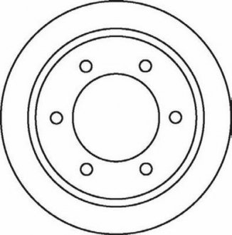 Тормозной диск передняя левая/правая (с винтами) SKODA FAVORIT, FAVORIT FORMAN, FELICIA CUBE, FELICIA I, FELICIA II; Volkswagen CADDY II 1.3/1.6/1.9D 05.89-04.02 Jurid 562073JC