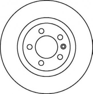 Гальмівний диск передня ліва/права (без болтів) Volkswagen LT 28-46 II, TRANSPORTER IV 1.9D-2.8D 07.90-06.03 Jurid 562079JC