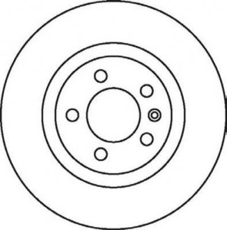 Гальмівний диск задня ліва/права (без болтів) Volkswagen LT 28-46 II, TRANSPORTER IV 1.9D-2.8D 07.90-06.03 Jurid 562081JC