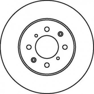 Гальмівний диск передня ліва/права (з гвинтами) MG MG ZR, MG ZS; ROVER 200, 200 II, 25 I, 400, 400 II, 45 I, COUPE, STREETWISE 1.1-2.0D 09.93-10.05 Jurid 562082JC (фото 1)