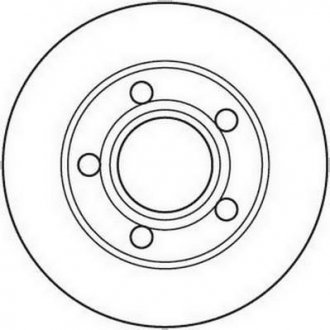 Тормозной диск задняя левая/правая (без болтов) AUDI A6 C5 1.8-4.2 01.97-01.05 Jurid 562089JC (фото 1)