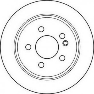 Тормозной диск задняя левая/правая (с винтами) MERCEDES M (W163) 2.3-4.3 02.98-06.05 Jurid 562100JC (фото 1)