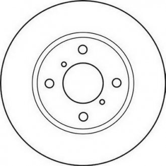 Тормозной диск передняя левая/правая (без болтов) OPEL AGILA; SUZUKI WAGON R, WAGON R+ 1.0-1.3D 05.00- Jurid 562124JC