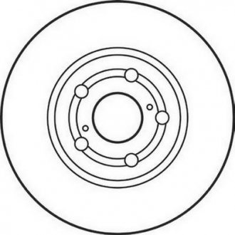 Гальмівний диск передня ліва/права (без болтів) TOYOTA AVENSIS, CELICA 1.6-2.4 11.93-11.08 Jurid 562125JC