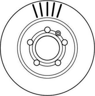 Тормозной диск задний левый/правый (без болтов) AUDI A3, TT; SEAT LEON, TOLEDO II; SKODA OCTAVIA I; Volkswagen BORA, BORA I, GOLF IV, NEW BEETLE 1.8-3.2 10.98-09.10 Jurid 562133JC