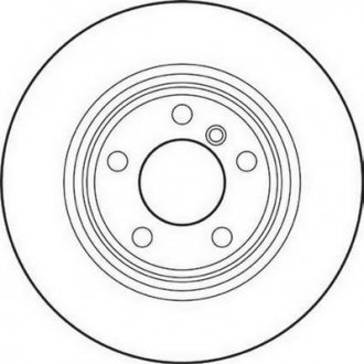 Тормозной диск задняя левая/правая (с винтами) BMW X5 (E53) 3.0/3.0D/4.4 01.00-10.06 Jurid 562135JC (фото 1)