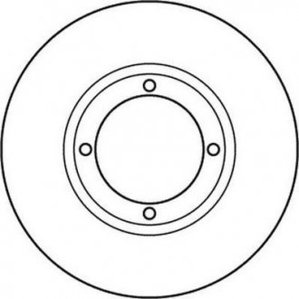 Тормозной диск передняя левая/правая (без болтов) CHEVROLET MATIZ, SPARK; DAEWOO MATIZ 0.8-1.0LPG 09.98- Jurid 562138JC (фото 1)