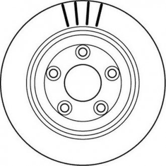 Тормозной диск задний левый/правый (без болтов) JAGUAR S-TYPE II, XJ; LINCOLN LS 2.5-4.2 05.98- Jurid 562146JC