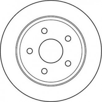 Фото автозапчастини гальмівний диск задня ліва/права (без болтів) JEEP CHEROKEE, GRAND CHEROKEE II 2.5-4.7 12.91-09.05 Jurid 562148JC