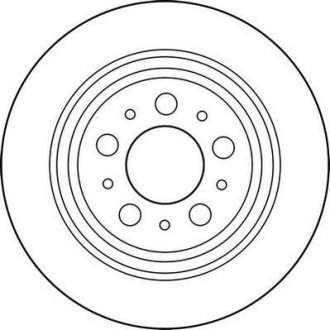 Тормозной диск задняя левая/правая (с винтами) VOLVO S60 I, S70, S80 I, V70 I, V70 II, XC70 I 2.0-3.0 12.95-04.10 Jurid 562174JC