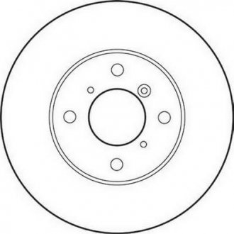 Тормозной диск передняя левая/правая (без болтов) SUZUKI BALENO, LIANA 1.3-1.9D 03.96- Jurid 562179JC (фото 1)
