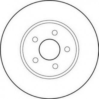 Тормозной диск передняя левая/правая (без болтов) FORD MONDEO III; JAGUAR X-TYPE I 1.8-3.0 10.00-12.09 Jurid 562180JC (фото 1)