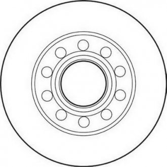 Тормозной диск задняя левая/правая (без болтов) AUDI A4 B6, A4 B7; SEAT EXEO, EXEO ST 1.6-3.0 11.00-05.13 Jurid 562192JC