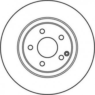 Гальмівний диск передня ліва/права (з гвинтами) MERCEDES S (W220) 2.8/3.2/3.7 10.98-08.05 Jurid 562202JC (фото 1)