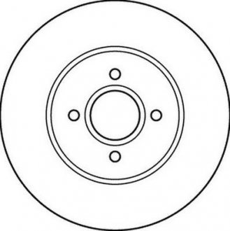 Тормозной диск передняя левая/правая (без болтов) FORD FOCUS I 2.0 03.02-11.04 Jurid 562206JC (фото 1)