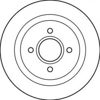 Тормозной диск задняя левая/правая (без болтов) FORD FOCUS I 2.0 03.02-11.04 Jurid 562208JC (фото 1)