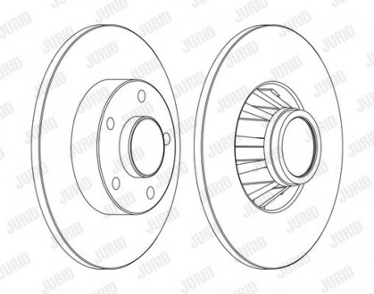 Тормозной диск задняя левая/правая (без кольца импульсов ABS) NISSAN PRIMASTAR; OPEL VIVARO A; RENAULT TRAFIC II 1.9D-2.5D 03.01- Jurid 562211JC-1 (фото 1)